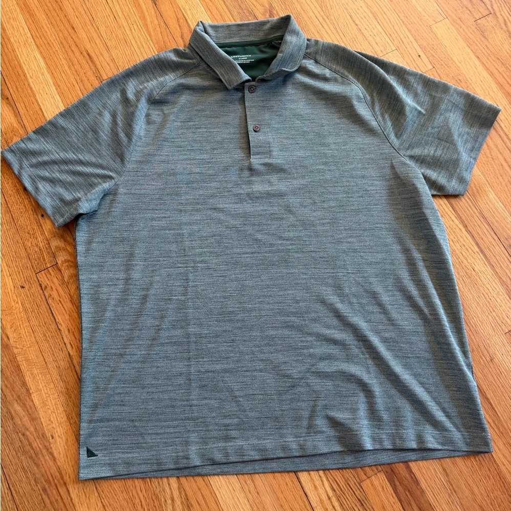 UNTUCKit Polo Shirt Mens XL Green Performance Stretch Golf Casual Short Sleeve